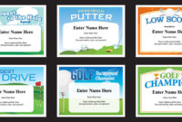 Golf Certificates | Golfing Award Templates Golf Team Tournament With Professional Golf Certificate Templates For Word