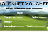 Golf Gift Certificate Template: 13 Help 2020 In 2020 | Gift Within Golf Gift Certificate Template