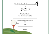 Golf Printable Certificate | Certificate Templates, Gift Intended For Professional Golf Certificate Templates For Word