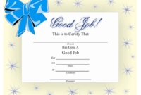 Good Job Certificate Template Download Printable Pdf Throughout Quality Good Job Certificate Template