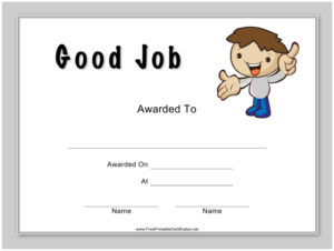 Good Job Certificate Template Download Printable Pdf Within Good Job Certificate Template