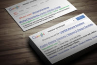 Google Search Business Card | Google Business Card, Business In Google Search Business Card Template