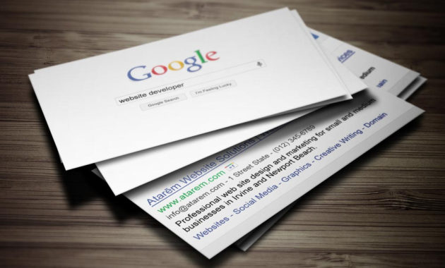 Google Search Business Card Magichat Design Pertaining To Best Google Search Business Card Template