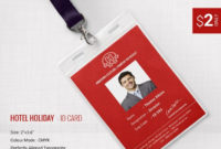 Gorgeous Hotel & Holiday Identity Card Template | Free In Template For Id Card Free Download