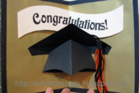Graduation Cap Pop Up Card Tutorial Intended For Printable Graduation Pop Up Card Template