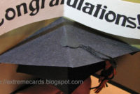 Graduation Cap Pop Up Card Tutorial Pertaining To Printable Graduation Pop Up Card Template
