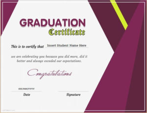 Graduation Certificate Templates | Graduation Certificate Throughout 11+ Graduation Certificate Template Word