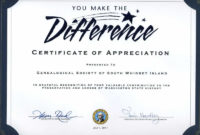 Gsswi: Awards | Certificate Of Recognition Template For Free Volunteer Award Certificate Template