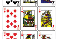 Guyenne Classic Deck Of Playing Cards Printable Template Within Printable Deck Of Cards Template