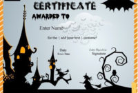 Halloween Costume Award Certificates … | Printable Halloween Throughout Quality Halloween Certificate Template