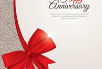 Happy Anniversary Greeting Card Template Vector | Free In 11+ Template For Anniversary Card