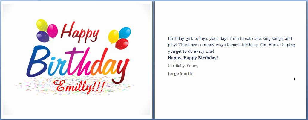 Happy Birthday Card Template Word Inspirational Ms Word With Free Birthday Card Template Microsoft Word