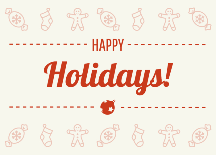Happy Holidays Card Regarding Happy Holidays Card Template