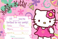 Hello Kitty Birthday Invitations Ideas – Free Printable Pertaining To Hello Kitty Birthday Card Template Free