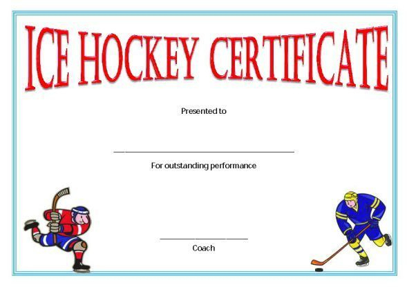 Hockey Certificate Templates In 2020 | Certificate Templates Intended For Quality Hockey Certificate Templates