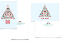 Holiday Art Greeting Card Template Design With Regard To 11+ Adobe Illustrator Christmas Card Template