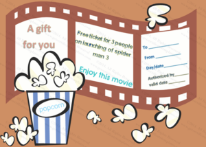 Holiday Gift Certificate Template (Movie, #5530) In 2020 With Regard To Movie Gift Certificate Template