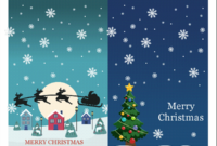 Holiday Note Cards (Christmas Spirit Design, 2 Per Page) Regarding 11+ Christmas Note Card Templates