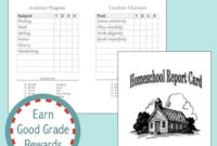 Home School Report Cards (Free Printable) | School Report With Regard To Homeschool Report Card Template Middle School