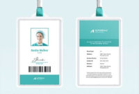Hospital Staff Id Card Template Word | Psd | Apple Pages With Professional Hospital Id Card Template
