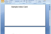 How Do I Make Index Cards In Microsoft Word? | Note Card Regarding Microsoft Word Note Card Template