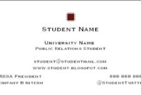 How To Create A Student Business Card – Career Onward In Graduate Student Business Cards Template
