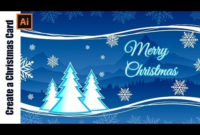 How To Design A Christmas Card Adobe Illustrator Tutorial With Adobe Illustrator Christmas Card Template