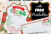How To Host A Cookie Exchange (With Free Printable For Professional Cookie Exchange Recipe Card Template