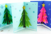 How To Make A 3D Christmas Card For Diy Christmas Card Templates