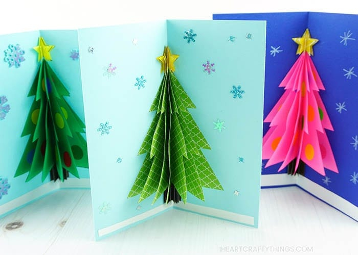 How To Make A 3D Christmas Card With Regard To Best 3D Christmas Tree Card Template