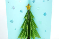 How To Make A 3D Christmas Card Within 3D Christmas Tree Card Template