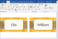 How To Make Printable Place Cards In Word Pertaining To Template For Cards In Word