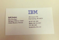 Ibm Business Card Template Awesome Ibm Business Card Inside 11+ Ibm Business Card Template