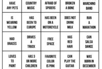 Ice Breaker Bingo Perfect For A Team Building Activity For Quality Ice Breaker Bingo Card Template