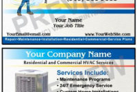 Image Result For Business Card Ideas For Hvac And Electrical For Quality Hvac Business Card Template