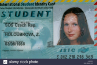 International Student Card Stock Photos International With Isic Card Template