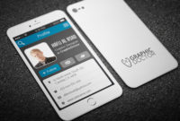Iphone Business Card Template On Behance For Iphone Business Card Template