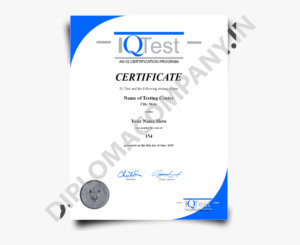 Iq Certificate Template Fake Mensa Iq Diplomacompany Iso Regarding Free Iq Certificate Template