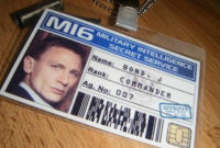 James Bond 007 Party Secret Agent Spy Mi6 Id Card Badge | Id Inside Mi6 Id Card Template
