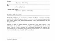 Jct Practical Completion Certificate Template In 2020 Regarding Jct Practical Completion Certificate Template