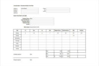 Job Sheet Template | 18+ Printable Word, Excel & Pdf Formats Regarding Service Job Card Template