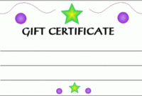 Kids Gift Certificate Template 6 Best Templates Ideas For Intended For Kids Gift Certificate Template