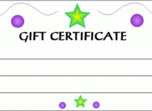 Kids Gift Certificate Template 6 Best Templates Ideas For Intended For Kids Gift Certificate Template