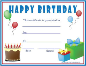 Kids Gift Certificate Template In 2020 | Printable Gift With Regard To Kids Gift Certificate Template
