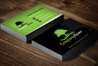 Landscaping Business Card Template Black | Landscaping Regarding Landscaping Business Card Template