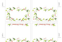 Lemon Squeezy: Day 12: Place Cards | Christmas Card Regarding Best Imprintable Place Cards Template