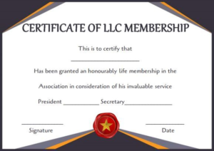 Llc Membership Certificate Template Word (8) Templates Inside Life Membership Certificate Templates