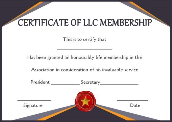 Llc Membership Certificate Template Word (8) Templates Inside Life ...
