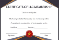 Llc Membership Certificate Template Word (8) Templates Regarding Llc Membership Certificate Template Word