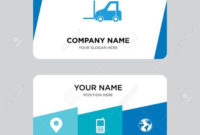 Logistics Transport Business Card Design Template, Visiting Pertaining To 11+ Transport Business Cards Templates Free